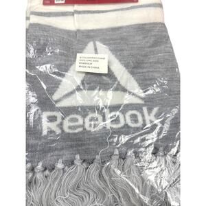 Reebok Rally Scarf With Logo NEW Sealed Unisex Athletic Grey White